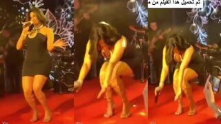 فضيحة هيفاء وهبة الشرموطة على المسرح