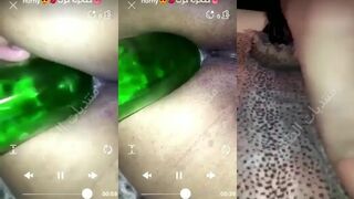 شرموطه خليجيه تنيك خرم طيزها النفق بازازه البيره والخيار على سناب شات فى مقطعين