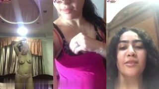 9 دقايق كامله تجميعة لشرموطة مصريه متناكة اوى بتفرج عشيقها على اللانجيرى وتلعب فى نفسها وتفرجه على اوضاع النيك وتمتعه