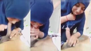 مص القضيب الصغير حتى يصبح حجر وجاهز للدخول الى كسي